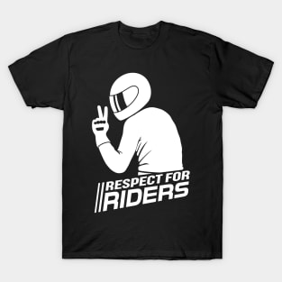 Respect for Riders (white) T-Shirt